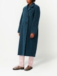 GANNI Brushed double-breasted Coat - Farfetch