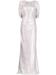 Talbot Runhof Metallic Cape Gown - Farfetch