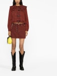 GANNI 오버사이즈 칼라 데님 재킷 - Farfetch