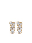 Astley Clarke 아스테리 14K 옐로 골드 다이아몬드 스터드 이어링 - Farfetch