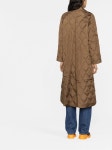 GANNI diamond-quilted Ripstop Long Coat - Farfetch