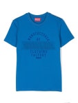 Diesel Kids 디젤 키즈 로고 프린트 디테일 티셔츠 - Farfetch