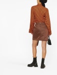 GANNI Gathered Mini Skirt - Farfetch