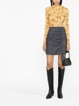 GANNI ruched-front Pencil Skirt - Farfetch