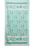 Moncler 로고 자카드 비치 타월 | 그린 | FARFETCH KR