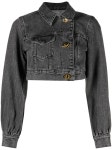 GANNI Cropped Denim Jacket - Farfetch