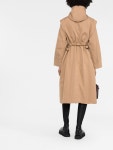 GANNI Drawstring Hooded Coat - Farfetch GANNI Drawstring Hooded Coat  - Farfetch