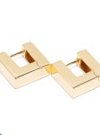 Tom Wood 스퀘어 후프 골드 도금 이어링 | 골드 톤 | FARFETCH KR