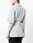 GANNI ショートスリーブ ジャケット | ブルー | FARFETCH JP
