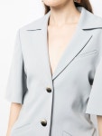 GANNI ショートスリーブ ジャケット | ブルー | FARFETCH JP