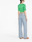 GANNI 크롭 스모킹 탑 - Farfetch