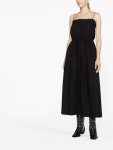 GANNI 스파게티 스트랩 포플린 미디 드레스 - Farfetch