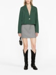 GANNI single-breasted Cropped Blazer - Farfetch