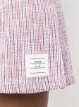 Thom Browne 트위드 시어서커 플리츠 스커트 | 화이트 | FARFETCH KR