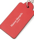 Maison Margiela 포 스티치 로고 가죽 키 체인 | 레드 | FARFETCH KR