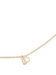 Monica Vinader 14K 옐로 골드 스몰 이니셜 P 네크리스 | 골드 톤 | FARFETCH KR