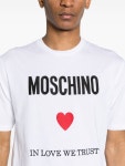 Moschino 로고 자수 티셔츠 | 화이트 | FARFETCH KR