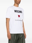 Moschino 로고 자수 티셔츠 | 화이트 | FARFETCH KR