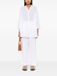 120% Lino 포플린 리넨 셔츠 - Farfetch
