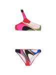 PUCCI Junior 아트 원숄더 비키니 세트 - Farfetch