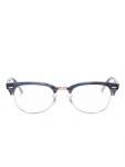 Ray-Ban 클럽마스터 스퀘어 프레임 안경 | 블루 | FARFETCH KR