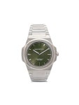 NUUN OFFICIAL 몽트르 슬림 38mm 시계 | 그린 | FARFETCH KR