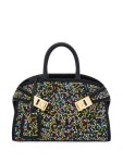 Ferragamo 허그 크리스털 장식 스몰 토트 백 | 블랙 | FARFETCH KR