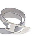 Diesel B-DLogo II Leather Belt | Grey | FARFETCH CA