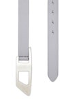 Diesel B-DLogo II Leather Belt | Grey | FARFETCH CA