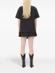 GANNI 랩 데님 미니 스커트 | 블랙 | FARFETCH KR