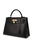Hermès Pre-Owned 켈리 32 핸드백 | 블랙 | FARFETCH KR
