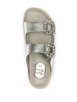 Roger Vivier 슬리디 비브 샌들 | 실버 톤 | FARFETCH KR