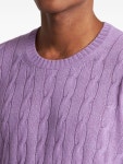 ETRO 캐시미어 케이블 니트 스웨터 | 퍼플 | FARFETCH KR