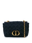 Christian Dior Pre-Owned 2021 미디엄 벨벳 까나쥬 카로 크로스 백 | 블루 | FARFETCH KR