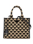 Prada Pre-Owned 2013-2024 스몰 캔버스 심볼 트리안골로 사첼 백 | 브라운 | FARFETCH KR