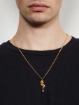 Emanuele Bicocchi 로즈 앤 스컬 펜던트 네크리스 | 골드 톤 | FARFETCH KR