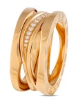Bvlgari Pre-Owned 레전드 18K 로즈 골드 다이아몬드 링 | 핑크 | FARFETCH KR