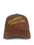 DSQUARED2 로고 자수 베이스볼 캡 모자 | 브라운 | FARFETCH KR