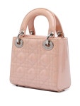 Christian Dior Pre-Owned 2016 미니 페이턴트 까나쥬 레이디 디올 사첼 백 | 핑크 | FARFETCH KR