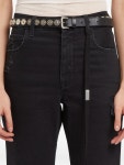 Ann Demeulemeester 카리너스 스터드 레더 벨트 | 블랙 | FARFETCH KR