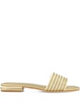 Bernardo 베르나르도 1946 미코 스트라이프 메탈릭 샌들 | 골드 톤 | FARFETCH KR