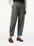 Ralph Lauren Collection 잔느 플리츠 테일러드 팬츠 | 그레이 | FARFETCH KR