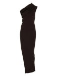Rick Owens 테나 원숄더 골지 맥시 드레스 | 브라운 | FARFETCH KR