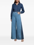 LAgence 보 하이라이즈 와이드 진 | 블루 | FARFETCH KR