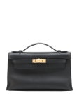 Hermès Pre-Owned 2019 스위프트 켈리 포쉐트 22 핸드백 | 블랙 | FARFETCH KR