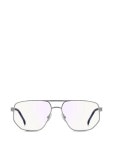 Carrera A1141 기하학 프레임 더블 브리지 안경 | 실버 톤 | FARFETCH KR