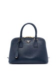 Prada Pre-Owned 2010-2026 미디엄 사피아노 럭스 프롬나드 사첼 백 | 블루 | FARFETCH KR