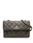 CHANEL Pre-Owned 2015-2016 미디엄 램스킨 트렌디 CC 플랩 숄더 백 | 그레이 | FARFETCH KR
