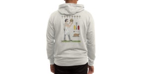 joshln hero-glyphics-mini-burger-chef mens zip-up-hoody Hero-glyphics-mini: Burger Chef | Josh Ln Artist Shop