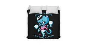 mitchoconnell 9-lives home duvet No Worries, Ive Got 9 Lives! | Mitch OConnell